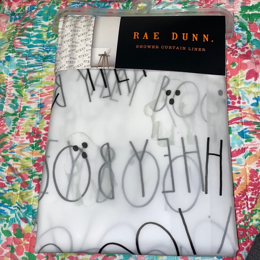 Viral ghost shower curtain